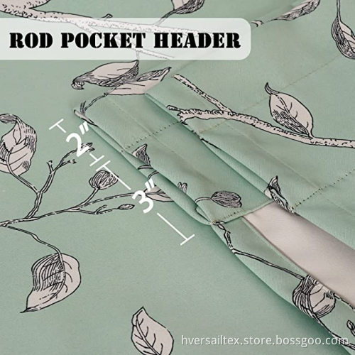 Ultra Soft Textured Kitchen Windows Rod Pocket Curtains